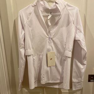 White trinity performance jacket